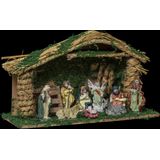 Feeric lights and christmas kerststal met beelden - 38 x 14 x 22 cm