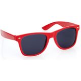 Folat - Verkleedkleding set glitter hoed/party bril rood volwassenen