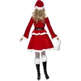 Rood/wit Santa kerstvrouw verkleed kostuum/jurkje voor dames - Kerst verkleedkleding - Kerstmannen/kerstvrouwen