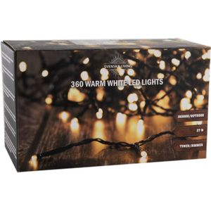 Svenska Living Kerstverlichting - transparant - 360 lampjes - warm wit - 2700 cm - timer-dimmer