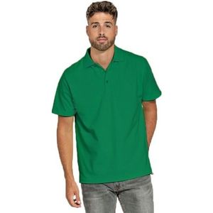 Lemon &amp; Soda Heren basic poloshirt - groen - korte mouw - katoen - 220 gram