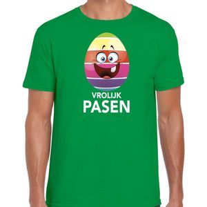 Paasei vrolijk Pasen t-shirt / shirt - groen - heren - Paas kleding / outfit
