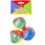 3x Jongleerballen gekleurd speelgoed - Ballen gooien/jongleren - Sportief speelgoed voor kinderen