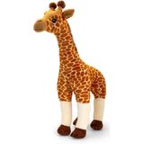 Pluche knuffel dieren Giraffes familie setje 30 en 70 cm - 2 formaten