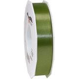 2x XL Hobby/decoratie legergroene kunststof sierlinten 2,5 cm/25 mm x 91 meter- Luxe kwaliteit - Cadeaulint kunststof lint/ribbon