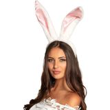 Diadeem grote bunny/konijn/paashaas oren/oortjes voor volwassenen