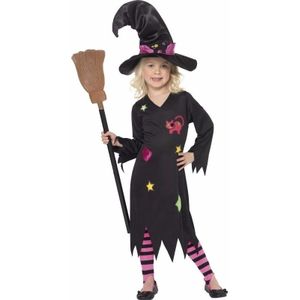 Heksen verkleedkleding Rosa voor meisjes - Halloween kostuum/ outfit