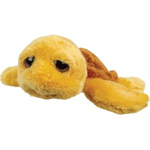 Suki Gifts pluche zeeschildpad Jules knuffeldier - cute eyes - okergeel - 24 cm - Hoge kwaliteit