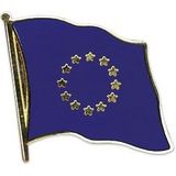 4x stuks supporters pin/broche/speldje vlag Europa - Landen thema feestartikelen