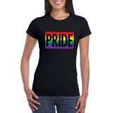 Gay Pride regenboog shirt Pride zwart dames - LGBT/ Lesbische shirts