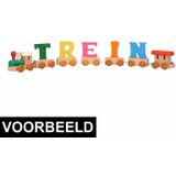 Houten letter trein K