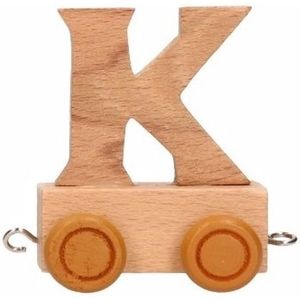 Houten letter trein K