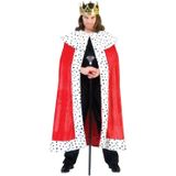 Koning kostuum rode mantel cape voor volwassenen - verkleedkleding/carnavalskleding mantel