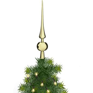 Atmosphera kerstboom piek - goud - kunststof - 28 cm