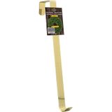 Groene kerstkrans 50 cm Malmo voor de deur/poort met gouden hanger - Kerstversiering/kerstdecoratie kransen