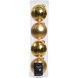 Compleet glazen kerstballen pakket goud glans/mat 26x stuks - 10x 6 cm - 12x 8 cm - 4x 10 cm