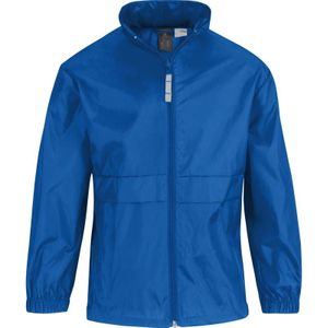 Regenkleding voor jongens/meisjes kobaltblauw - Sirocco windjas/regenjas voor kinderen