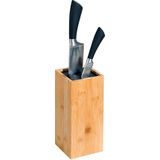 Kesper Messenblok - bamboe - hout - universeel - 10 x 23 cm - messenhouder