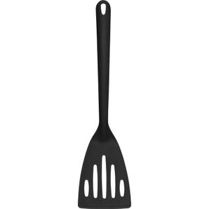 Kunststof spatel/bakspaan zwart 33 cm keukengerei - Zwarte spatels en bakspanen van plastic