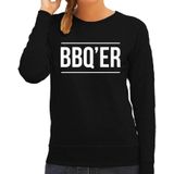 BBQ-ER bbq / barbecue sweater zwart - cadeau trui voor dames - verjaardag / moederdag kado