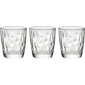 6x Stuks waterglazen/sapglazen 305 ml - Diamond - Drinkglazen - Water/sapglas