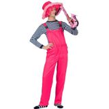 Tuinbroek - neon roze - verkleedkleding voor volwassenen - Carnavalskleding