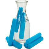 Set van 7x koelelementen  voor fles 6,5 x 6,5 x 12 cm blauw