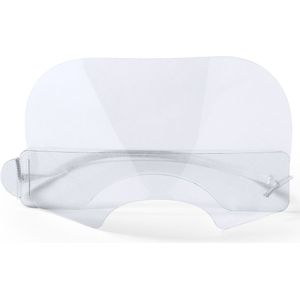 1x Beschermende mond/neus gezichtsschermen transparant voor volwassenen - Herbruikbaar gezichtsscherm/gezichtsmaskers/mondkapjes