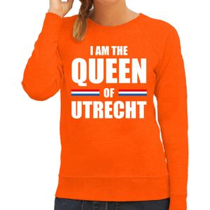 Koningsdag sweater I am the Queen of Utrecht - dames - Kingsday Utrecht outfit / kleding / trui