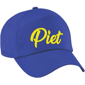 2x stuks pieten verkleed pet blauw voor kinderen - petten / baseball cap - Sinterklaas