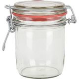 Weckpot/inmaakpot - glas - 300 ml - met beugelsluiting - transparant