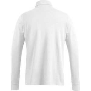 Luxe col t-shirt wit voor heren