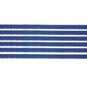 Chenilledraad - 50x - blauw - 50 cm - hobby/knutsel materialen