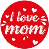 45x Onderzetters I love mom/ Moeder hartje - Moederdag/ mama cadeau glazenonderleggers