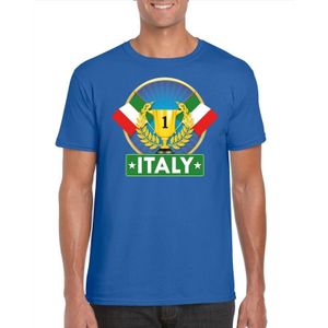Blauw Italiaans kampioen t-shirt heren - Italie supporters shirt