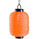 Oranje solar lampion 35 cm
