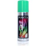 Set van 3x kleuren haarverf/haarspray van 125 ml - Groen Rood en Wit - Carnaval en supporters verkleed spullen