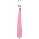 Carnaval verkleedset bretels en stropdas - licht roze - volwassenen/unisex- feestkleding accessoires