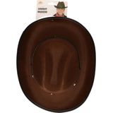 Guirca Carnaval verkleed Cowboy hoed Arizona - bruin - voor volwassenen - Western thema