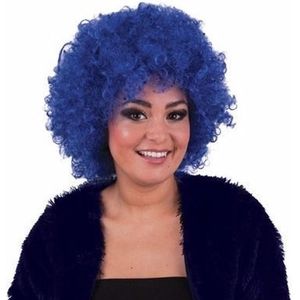 Blauwe afropruik