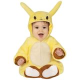 Cartoon gele chinchilla kostuum voor baby/peuter 12-24 maanden - Dierenpak onesie/jumpsuit - Verkleedpakken