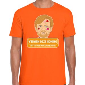 Bellatio Decorations Oranje Koningsdag t-shirt - verwen deze koning