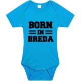 Born in Breda tekst baby rompertje blauw jongens - Kraamcadeau - Breda geboren cadeau