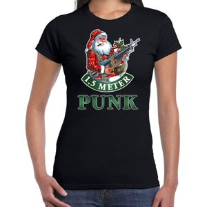 Fout Kerstshirt / Kerst t-shirt 1,5 meter punk zwart voor dames - Kerstkleding / Christmas outfit