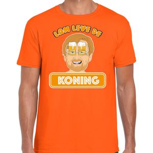 Bellatio Decorations Oranje Koningsdag t-shirt - lam leve de koning - Willem