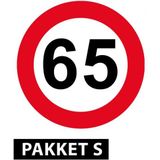 65 jaar versiering pakket klein