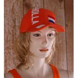 4x stuks oranje fan artikelen Baseball cap Holland voor supporters - voor volwassenen - Feestartikelen