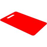 Excellent Houseware snijplank - 2x - rood - kunststof - 38 x 28 cm