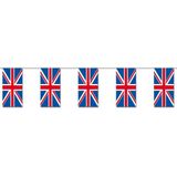 Bellatio Decorations - Vlaggen versiering set - UK/Engeland - Vlag 90 x 150 cm en vlaggenlijn 4 meter