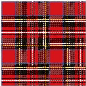 20x Rode Schotse ruit servetten 33 x 33 cm - papieren wegwerp servetjes - Rood/Schotse ruit versieringen/decoratiestafeldecoraties/feestversiering